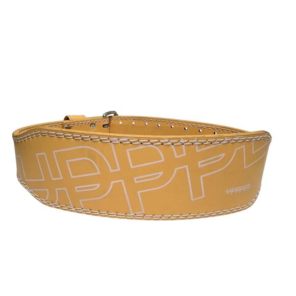 UPPPer Lifting Belt Yellow with double prong - Picture 1 of 11
